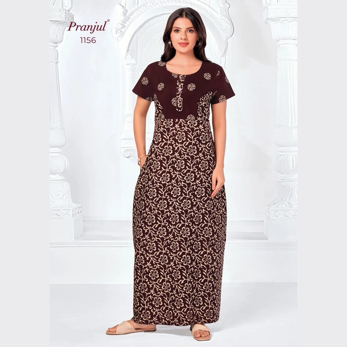 Pranjul Cotton Nighty 1156