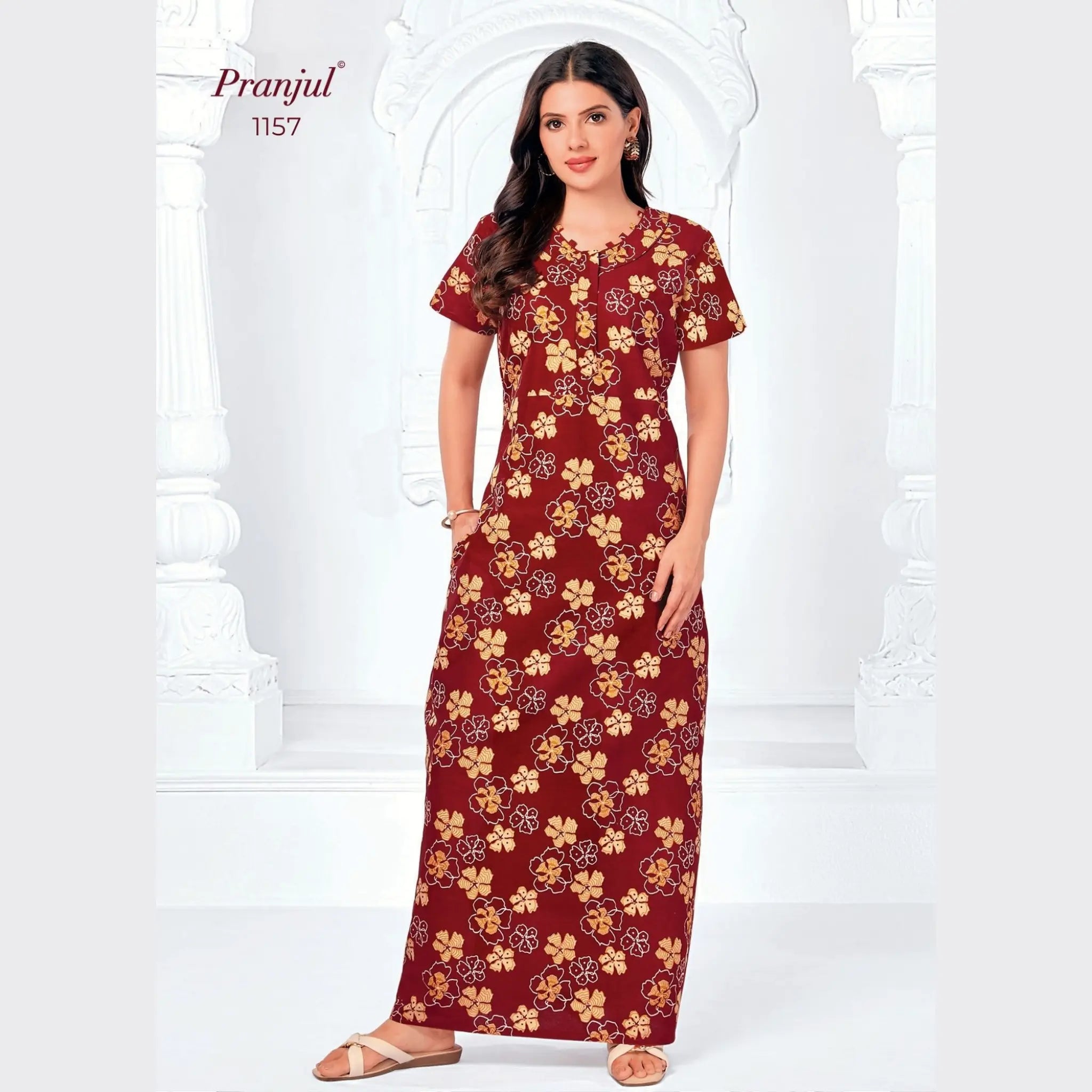 Pranjul Cotton Nighty 1157 Main image