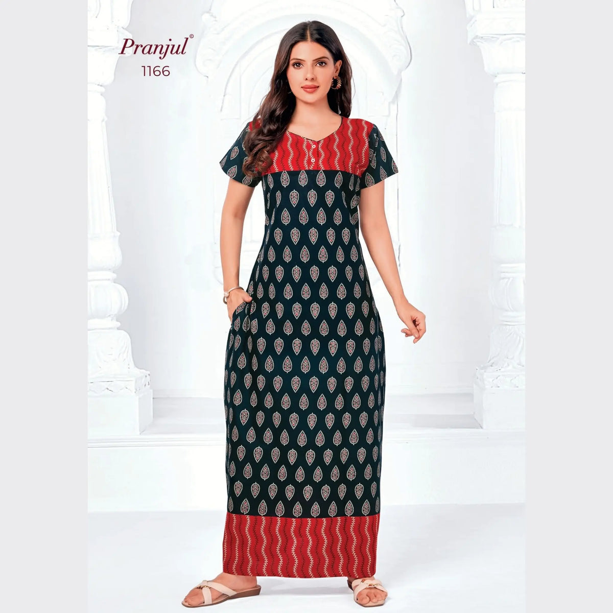 Pranjul Cotton Nighty 1166