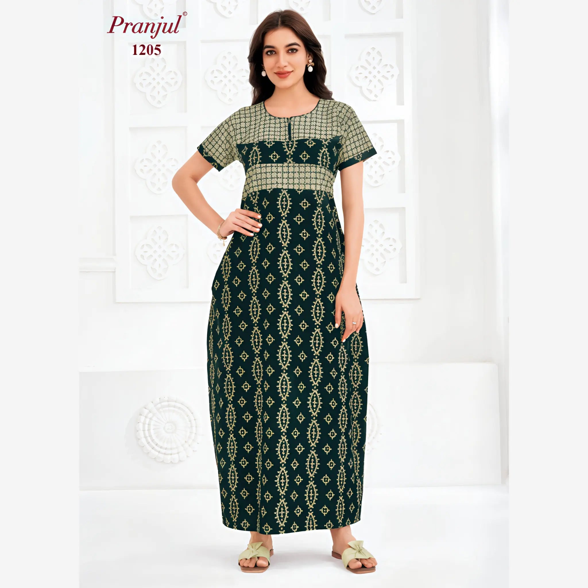 Pranjul Cotton Nighty 1205