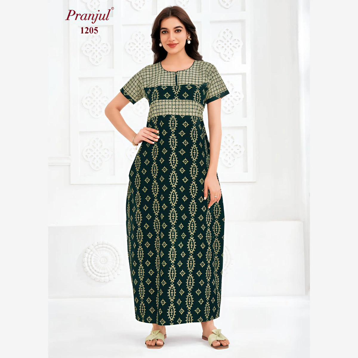 Pranjul Cotton Nighty 1205 Main image
