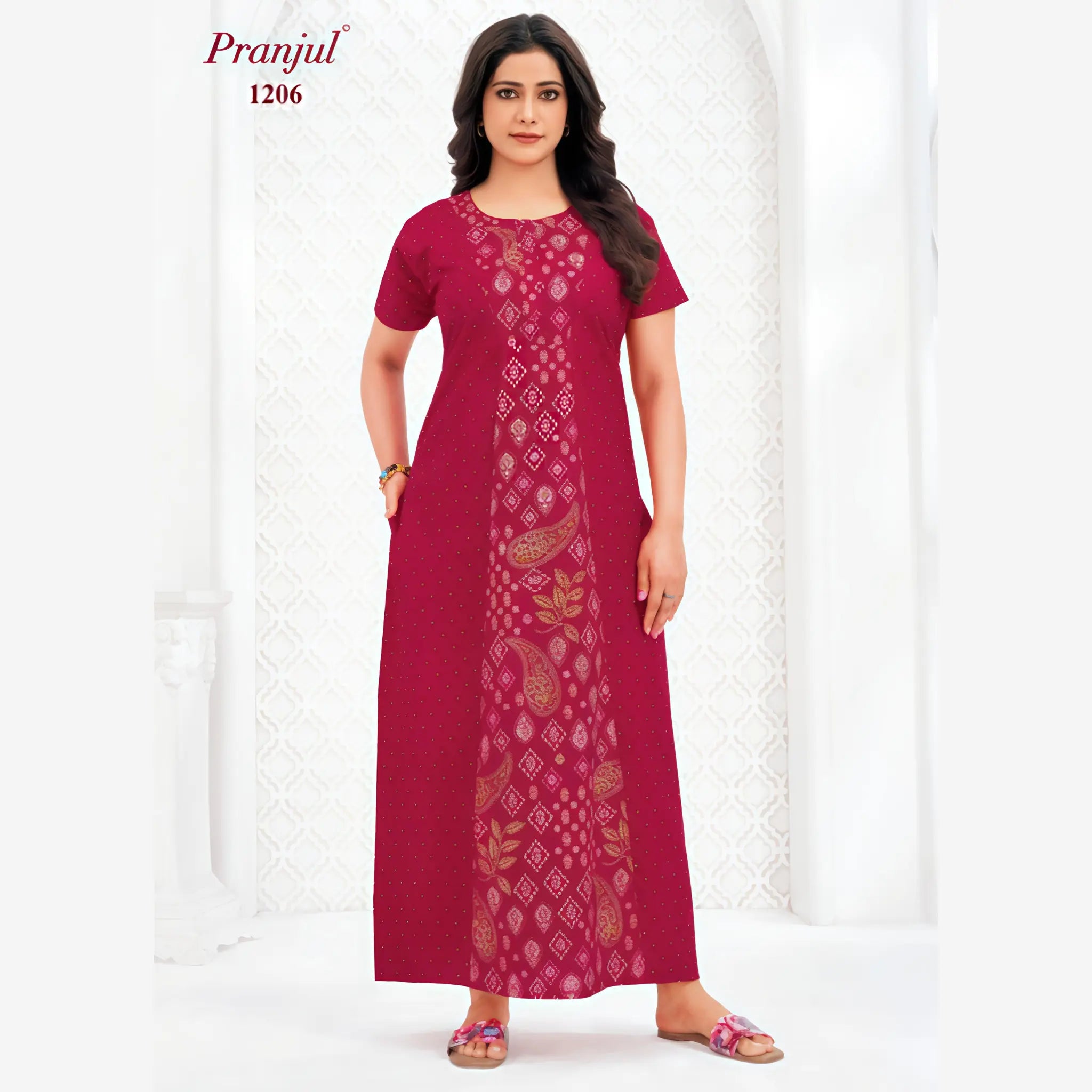 Pranjul Cotton Nighty 1206