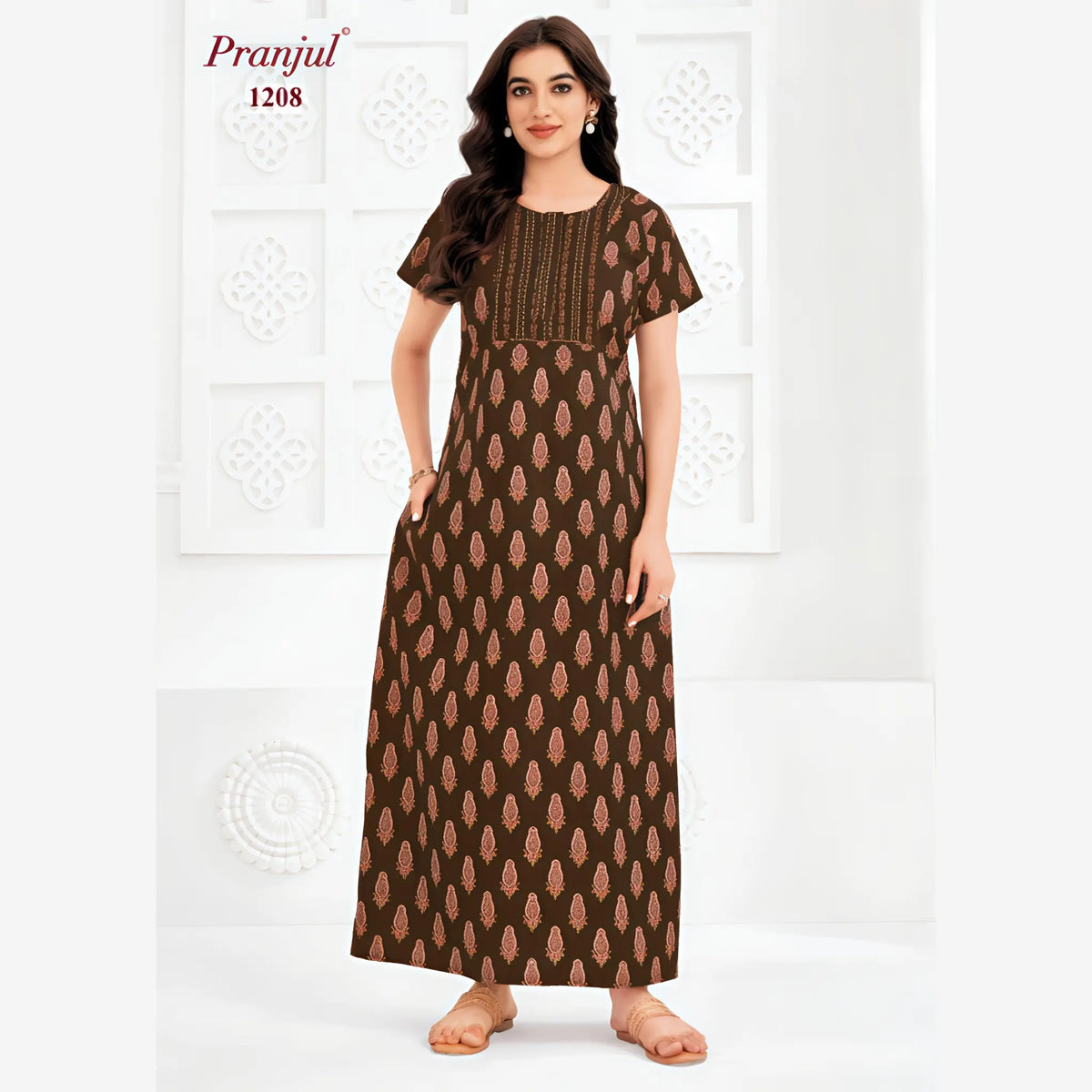 Pranjul Cotton Nighty 1208