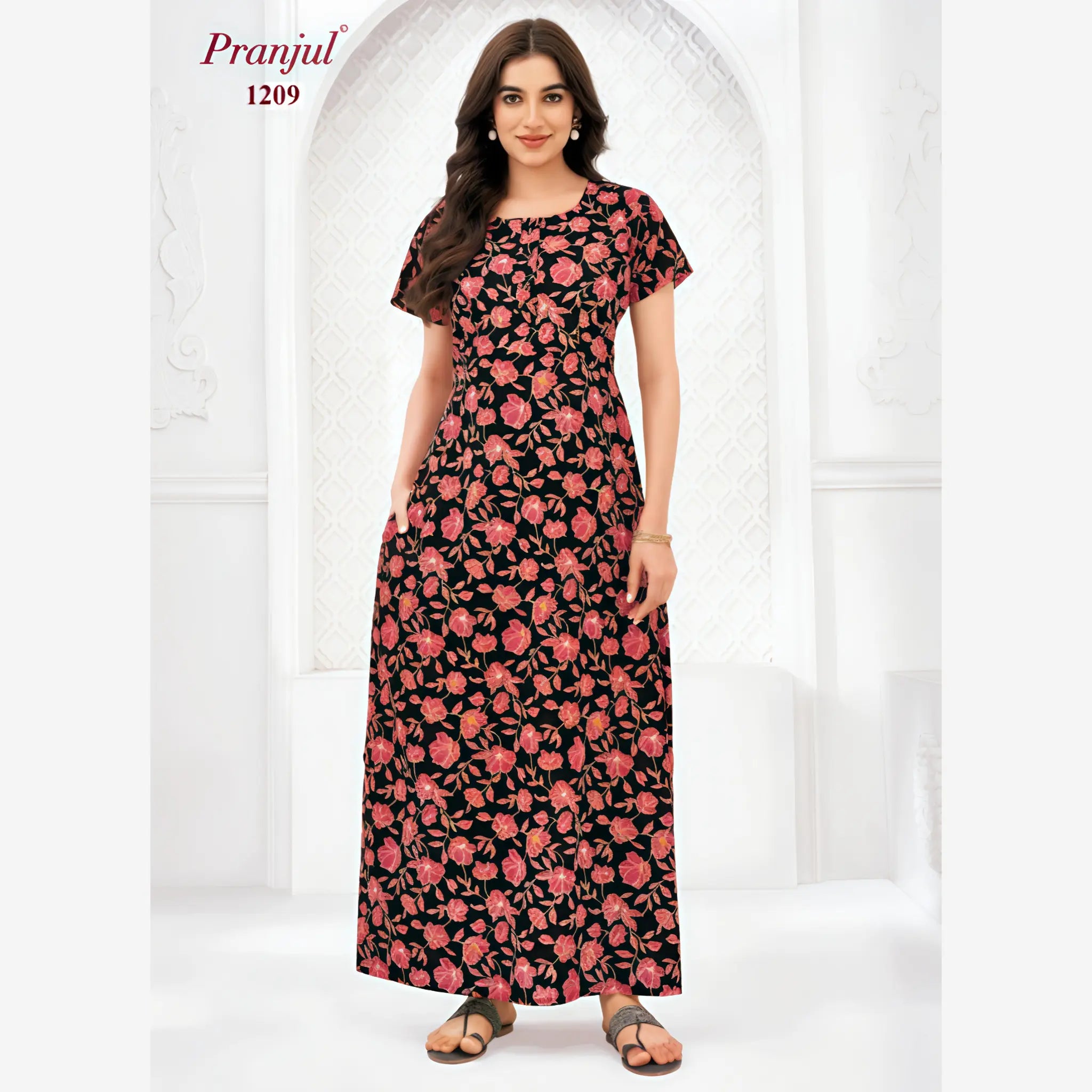Pranjul Cotton Nighty 1209