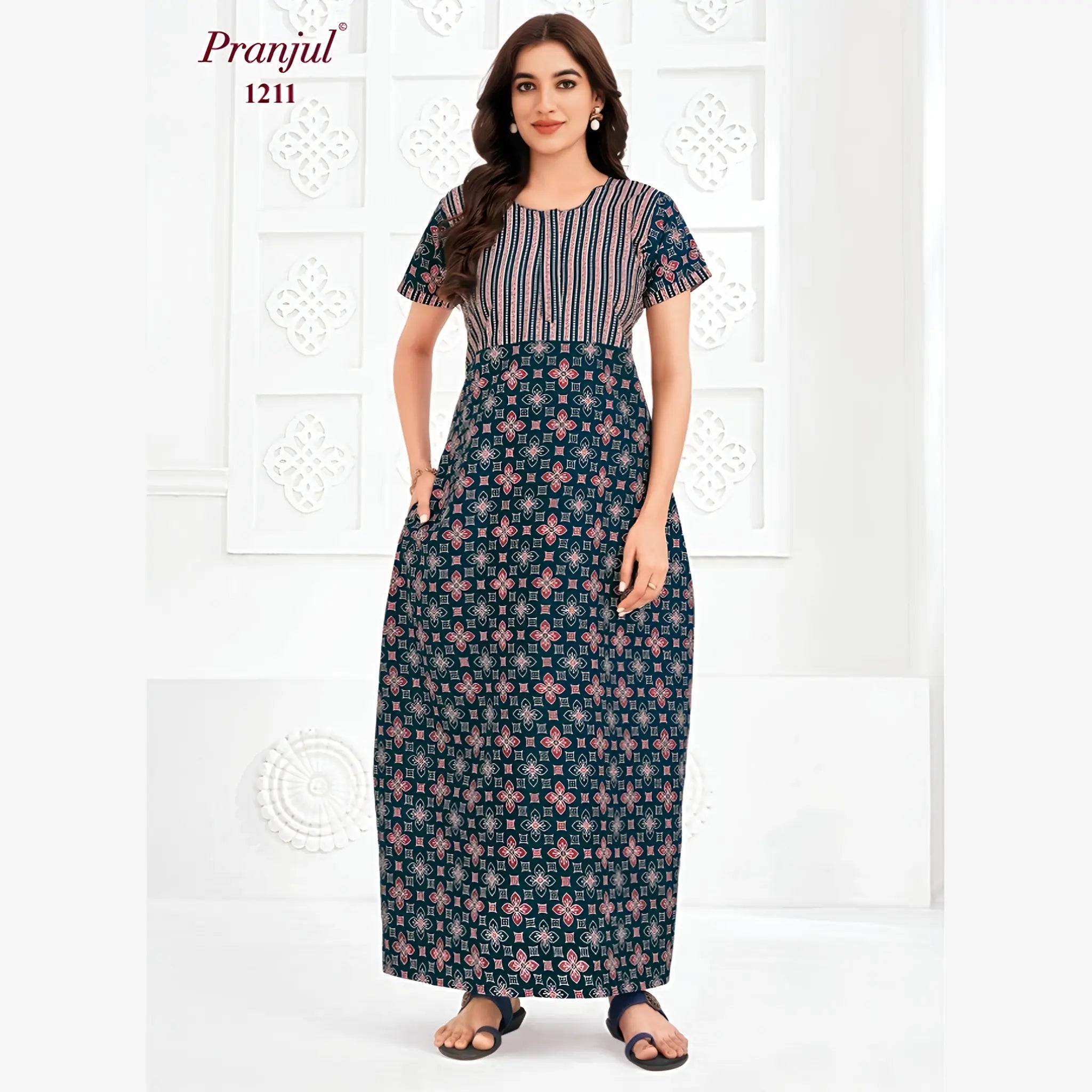 Pranjul Cotton Nighty 1211
