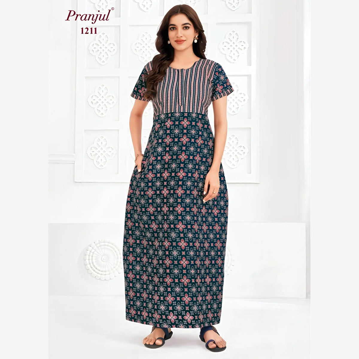 Pranjul Cotton Nighty 1211 Main image