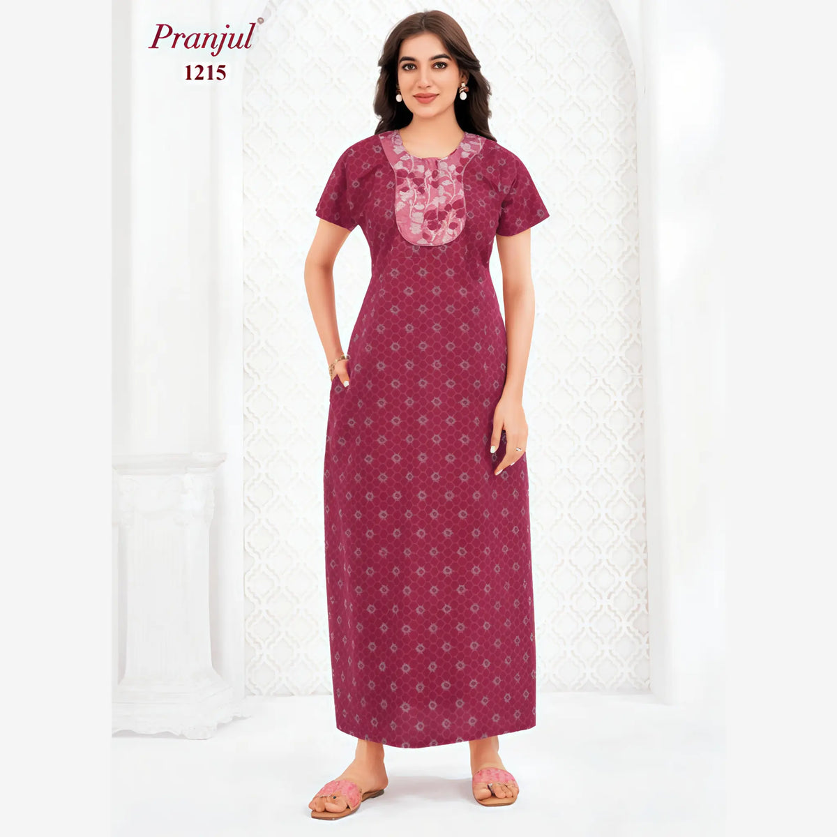 Pranjul Cotton Nighty 1215