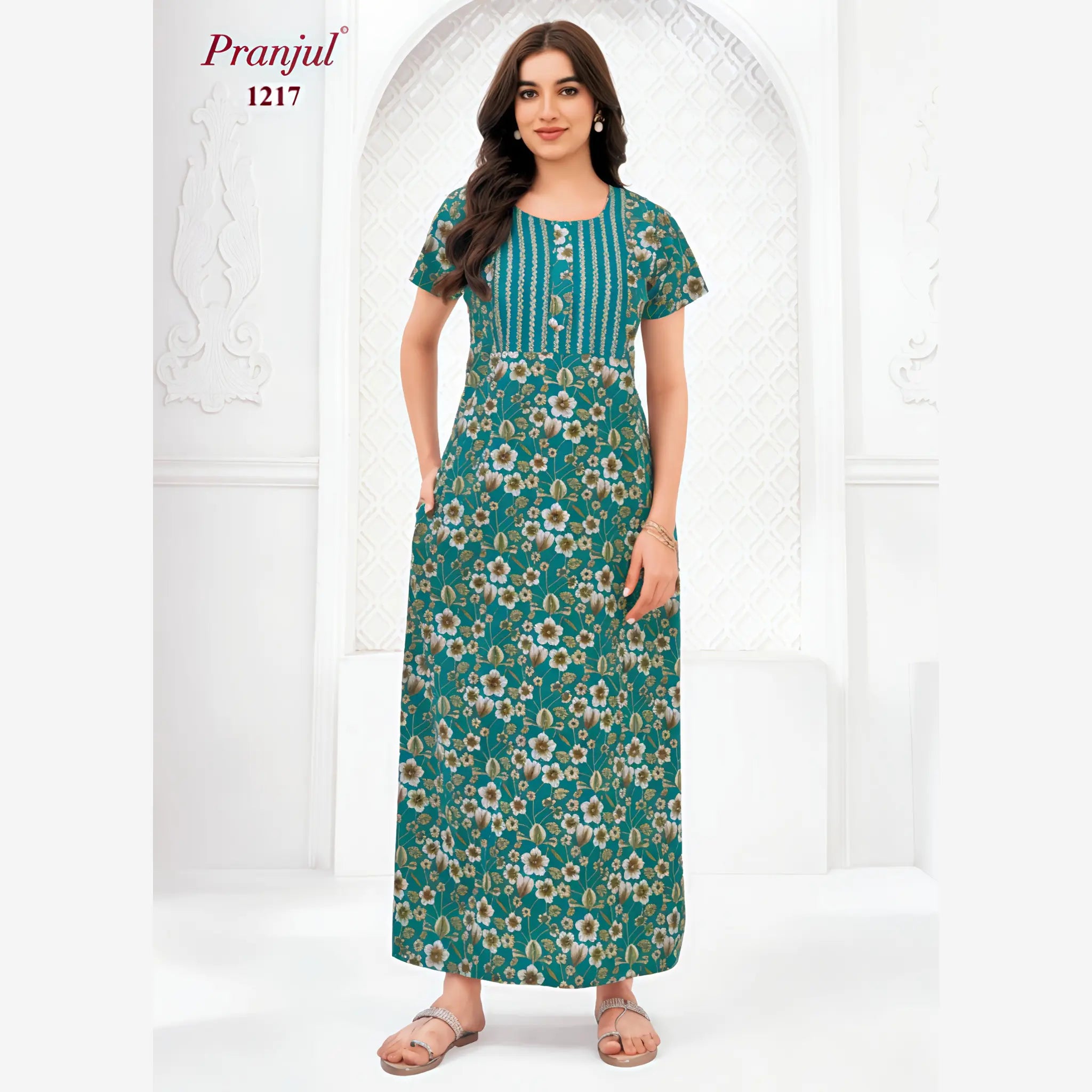 Pranjul Cotton Nighty 1217
