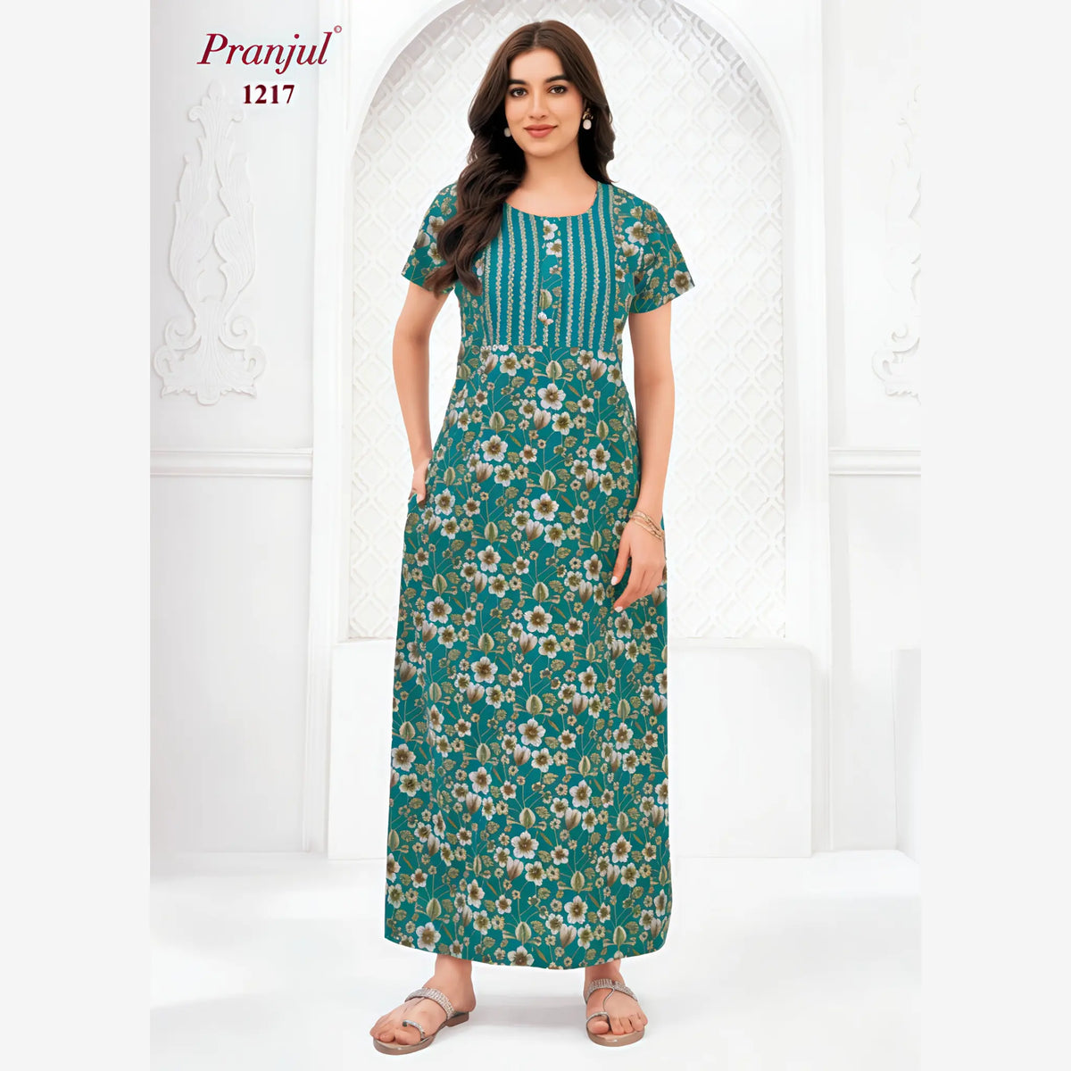 Pranjul Cotton Nighty 1217
