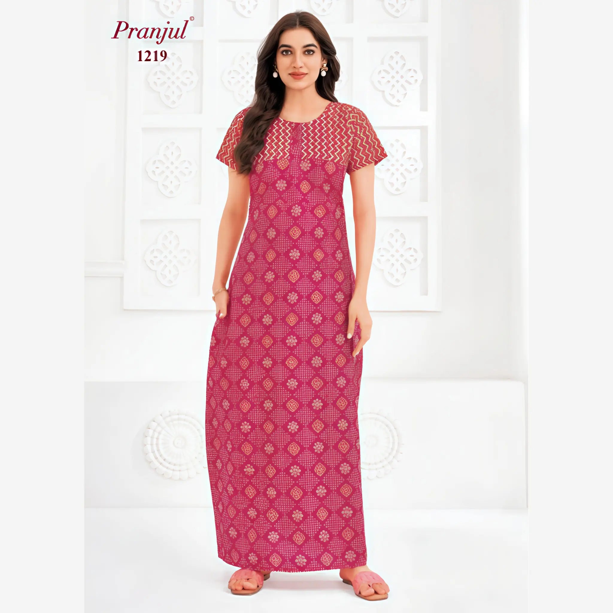 Pranjul Cotton Nighty 1219