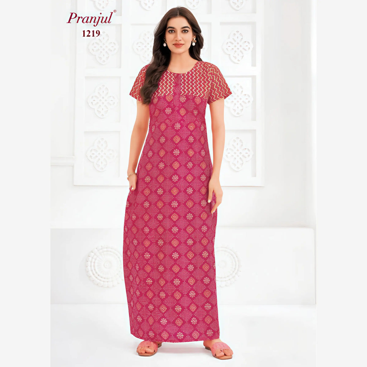 Pranjul Cotton Nighty 1219