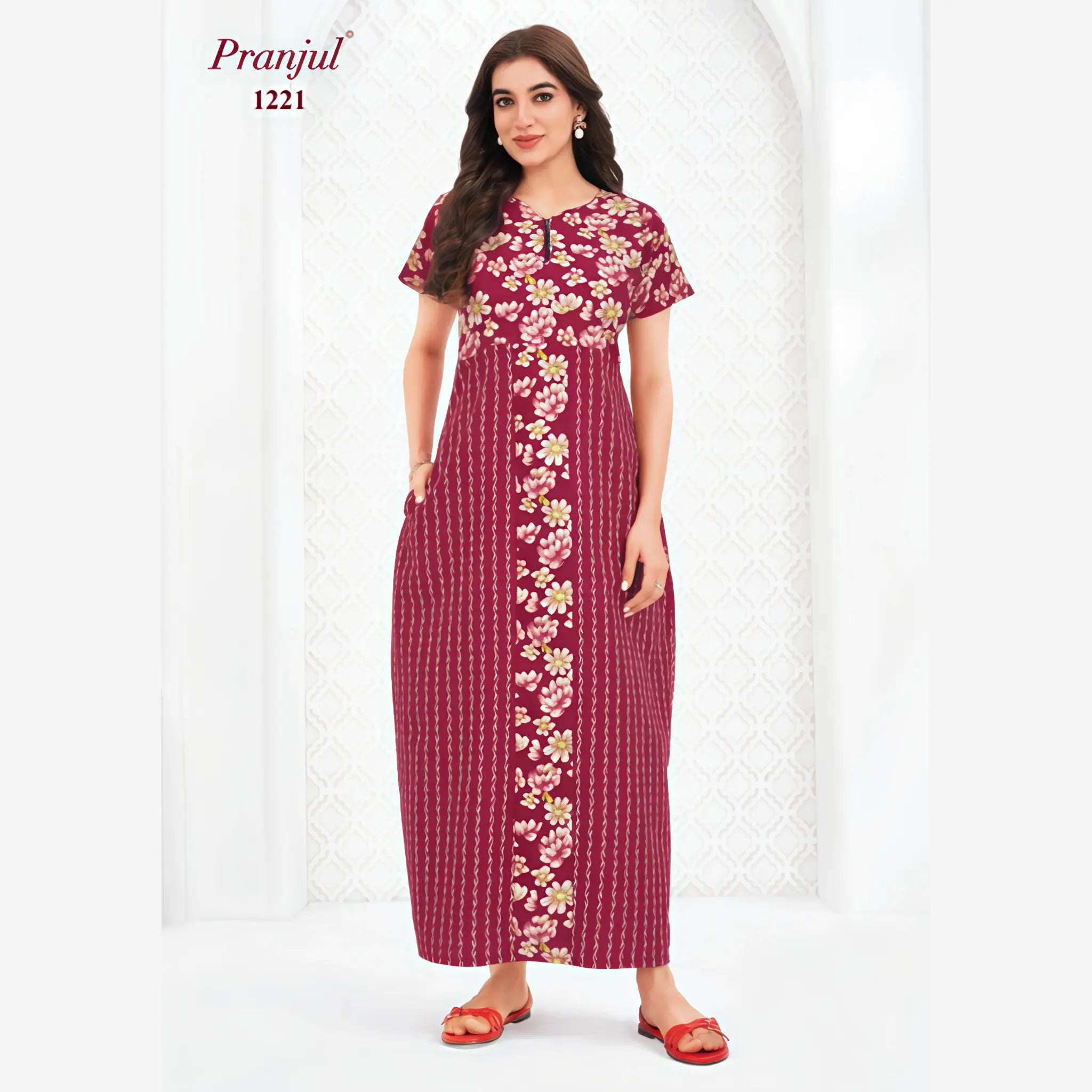 Pranjul Cotton Nighty 1221 Main image