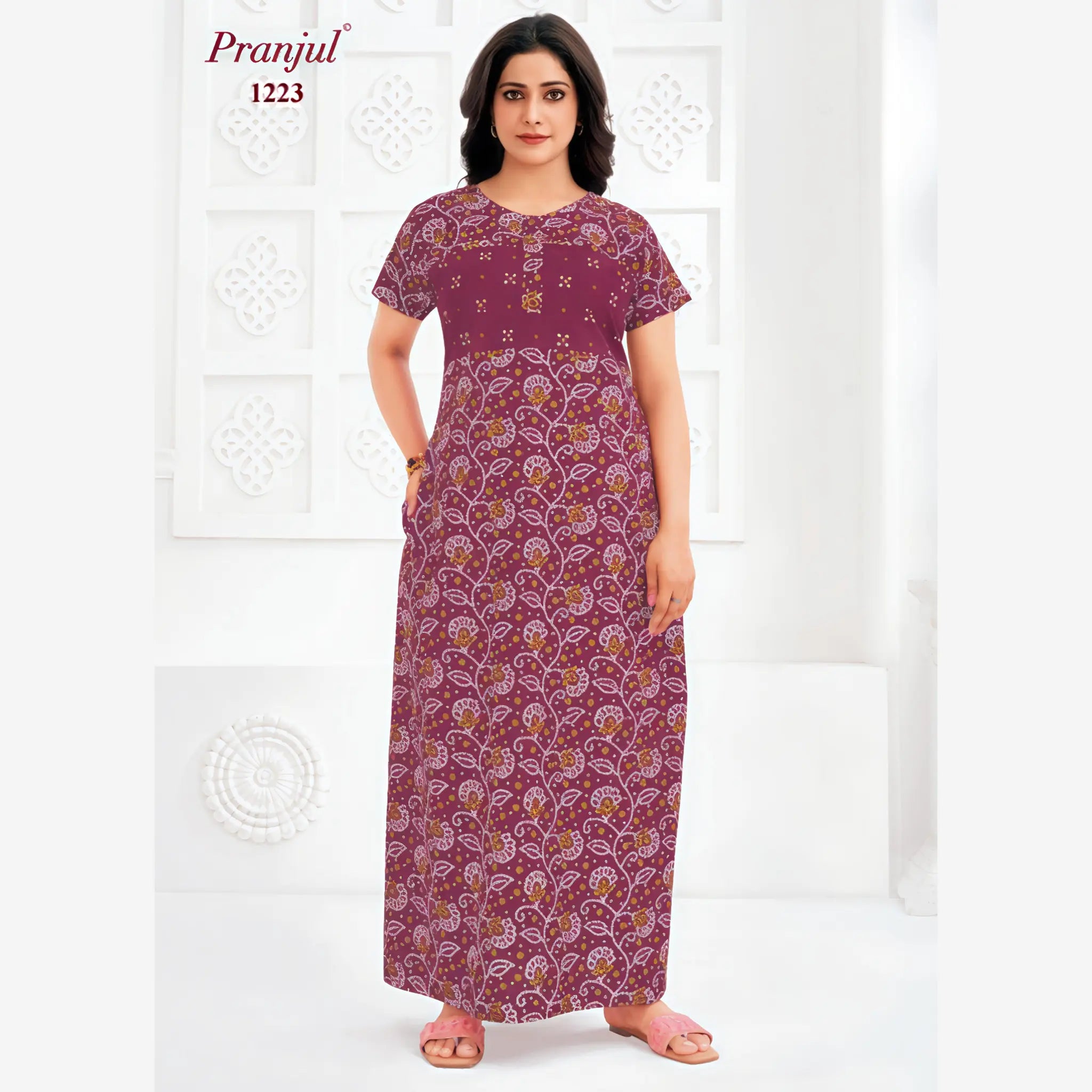 Pranjul Cotton Nighty 1223