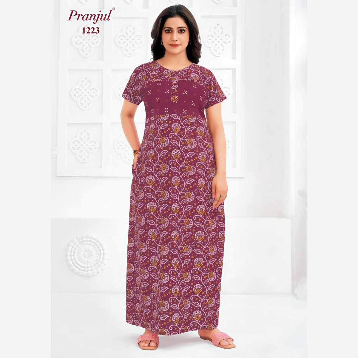 Pranjul Cotton Nighty 1223