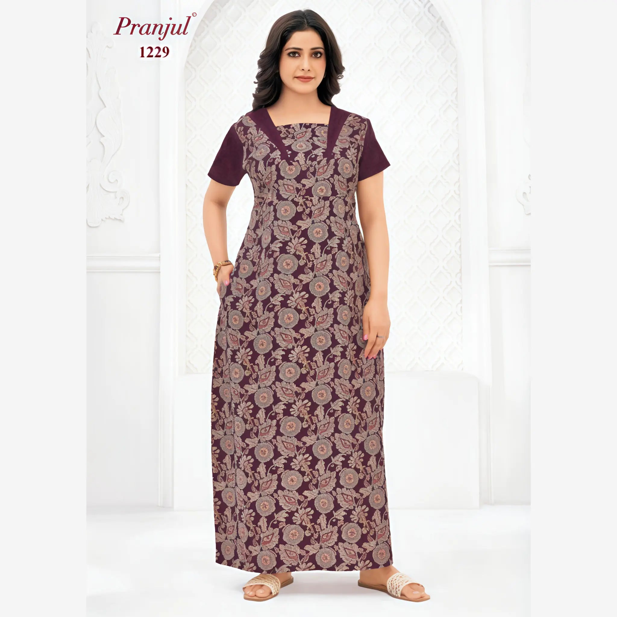 Pranjul Cotton Nighty 1229