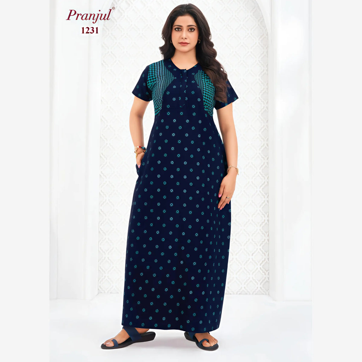 Pranjul Cotton Nighty 1231 Main image