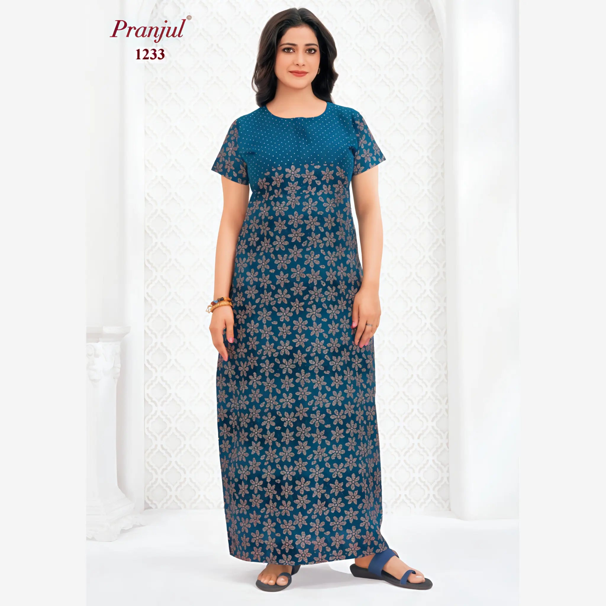 Pranjul Cotton Nighty 1233