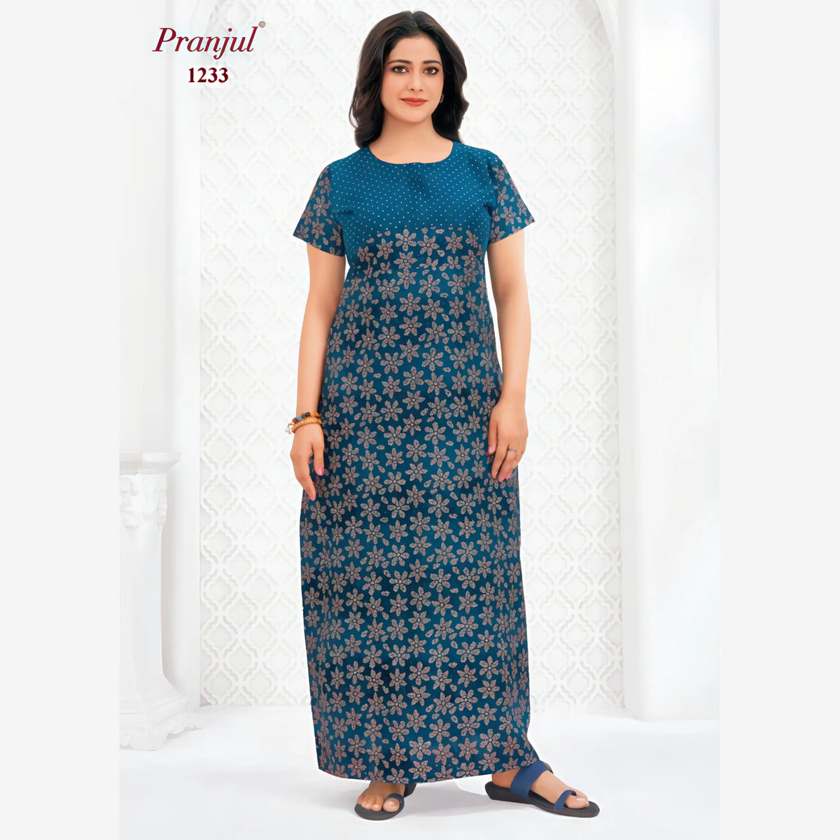 Pranjul Cotton Nighty 1233