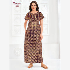 Pranjul Cotton Nighty 1234