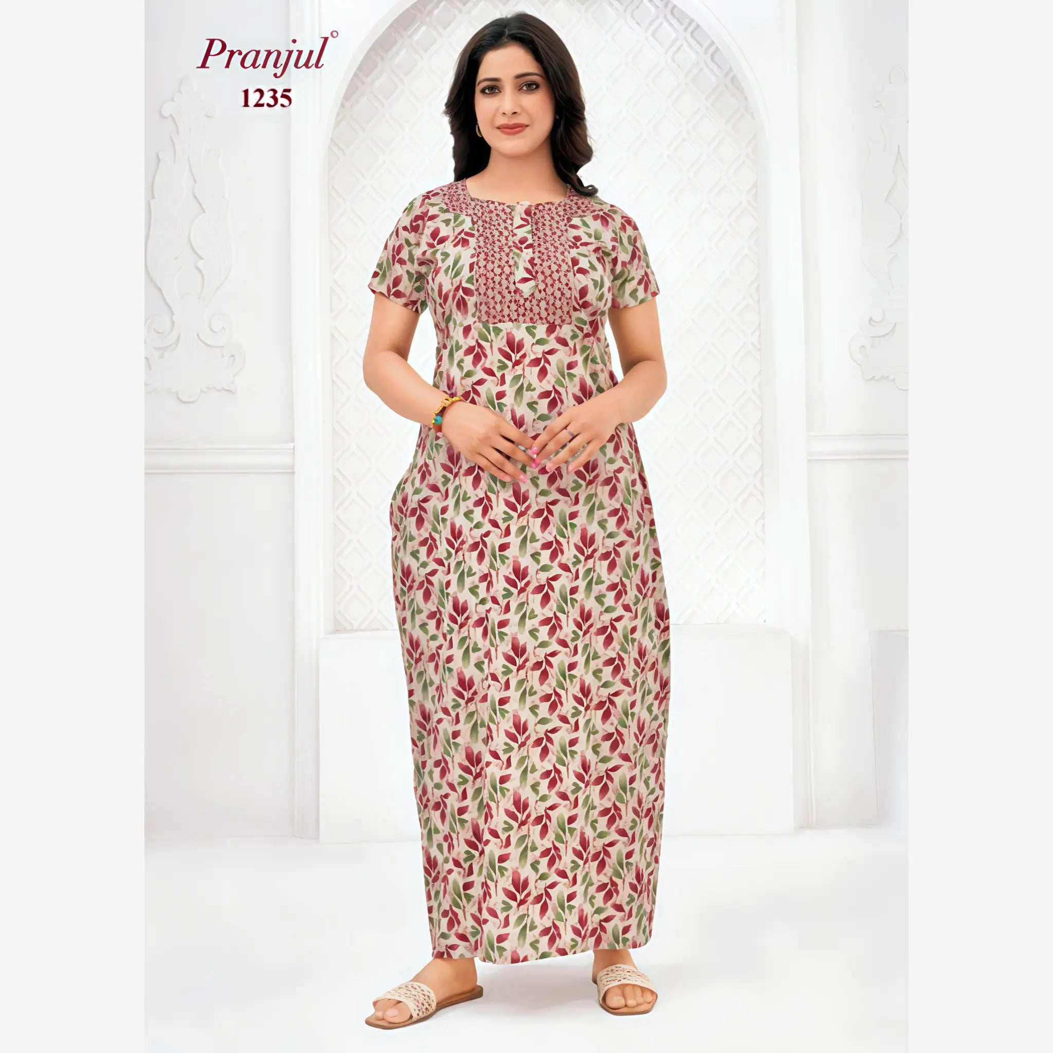Pranjul Cotton Nighty 1235