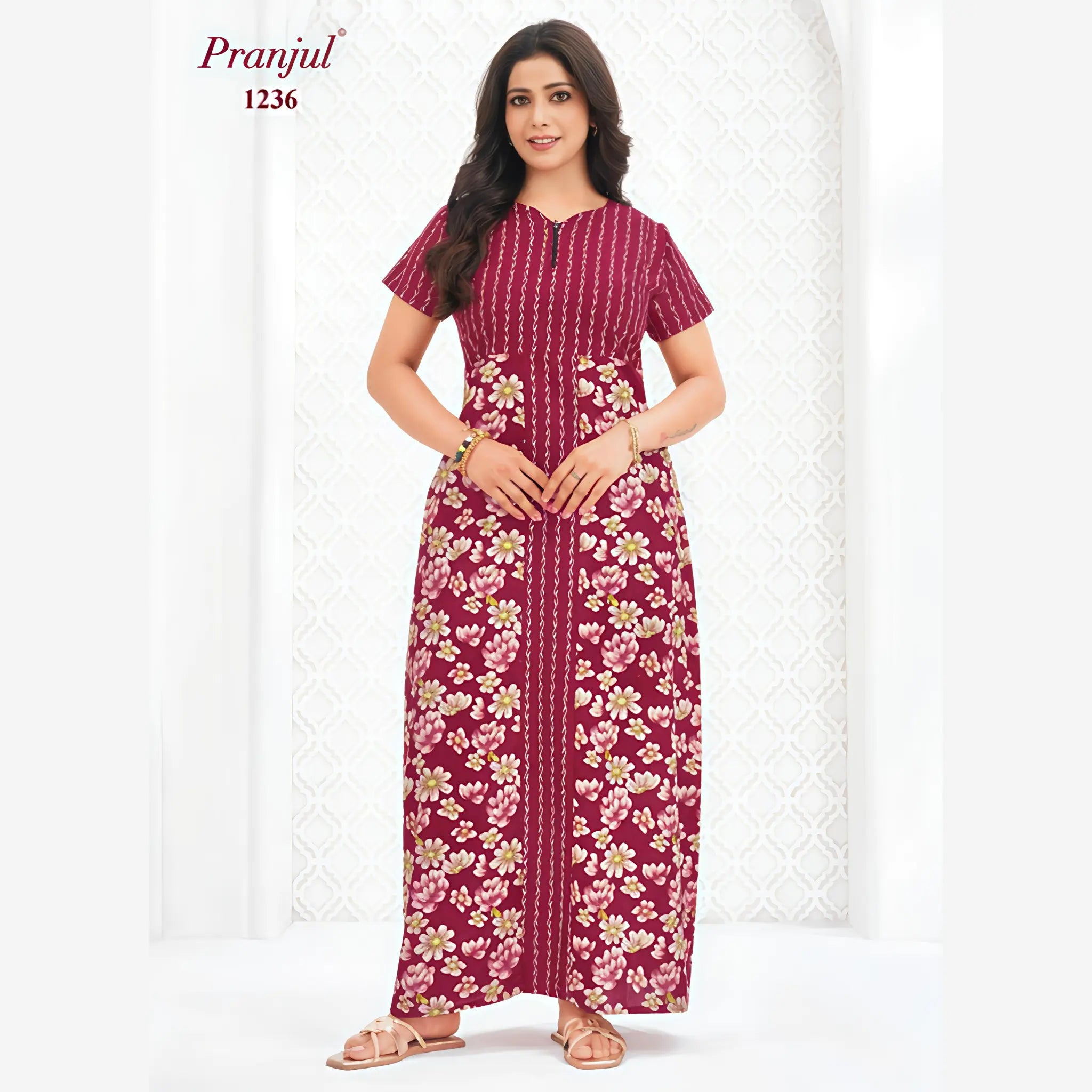 Pranjul Cotton Nighty 1236