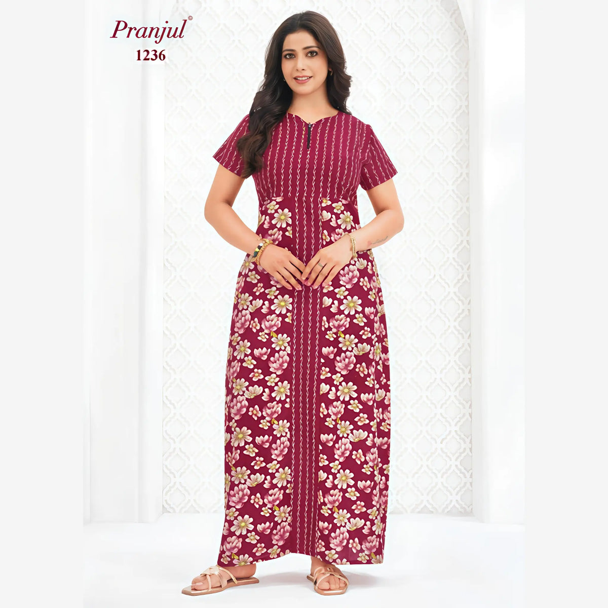 Pranjul Cotton Nighty 1236