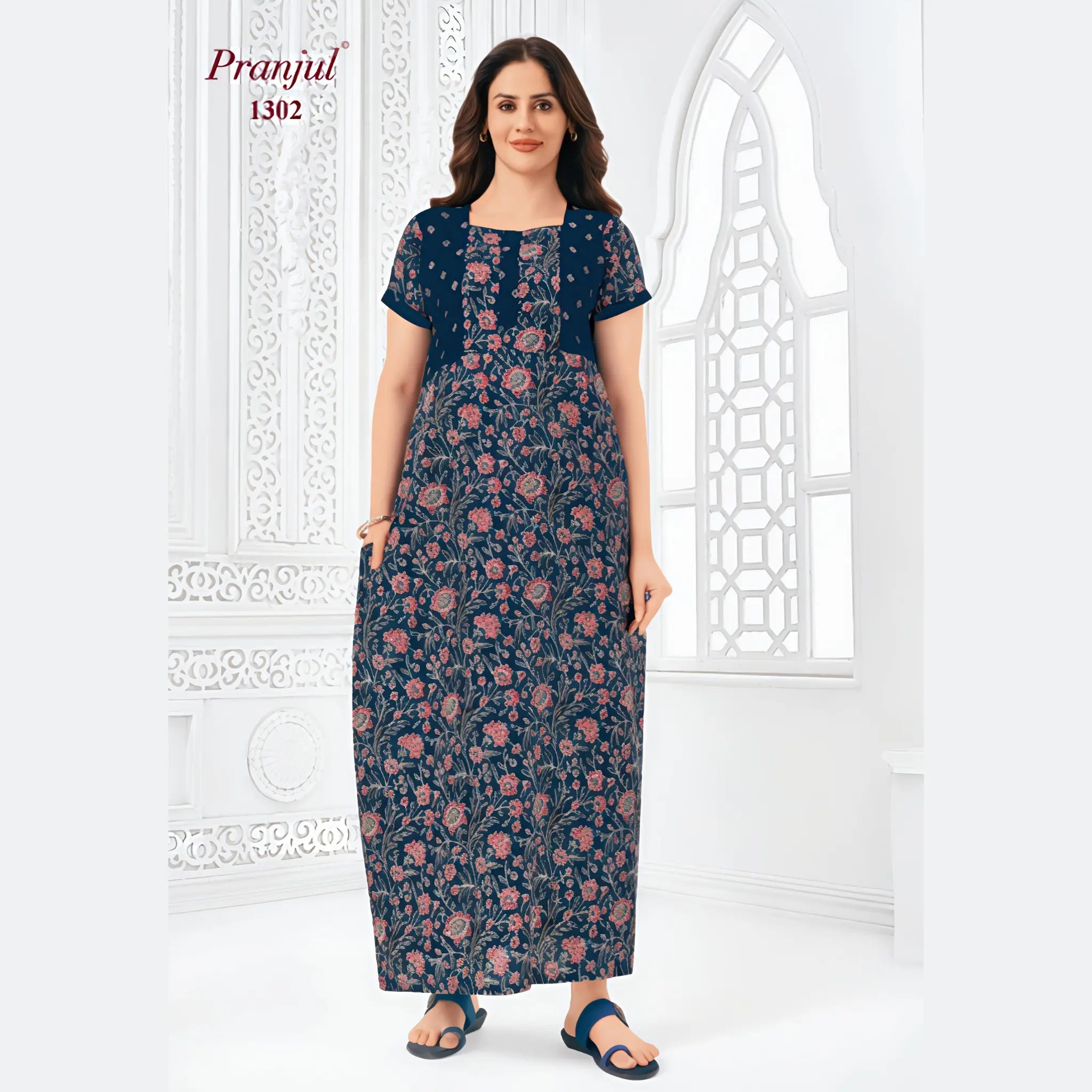Pranjul Cotton Nighty 1302