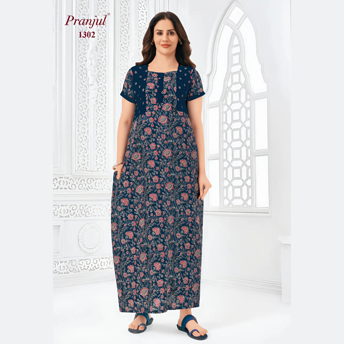 Pranjul Cotton Nighty 1302 Main image