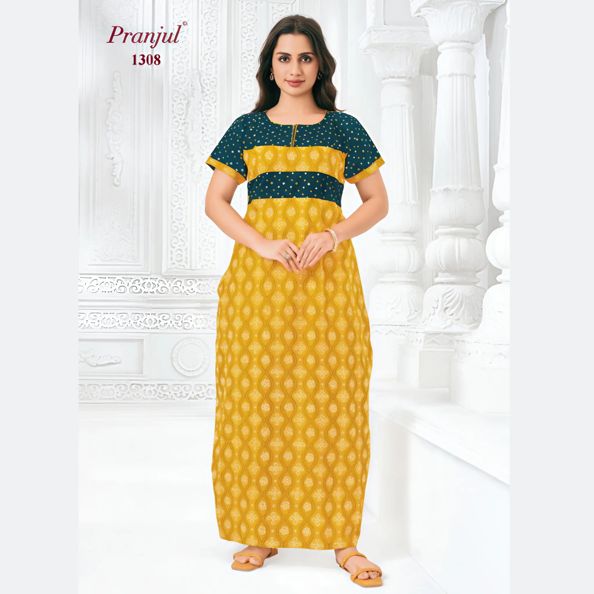 Pranjul Cotton Nighty 1308