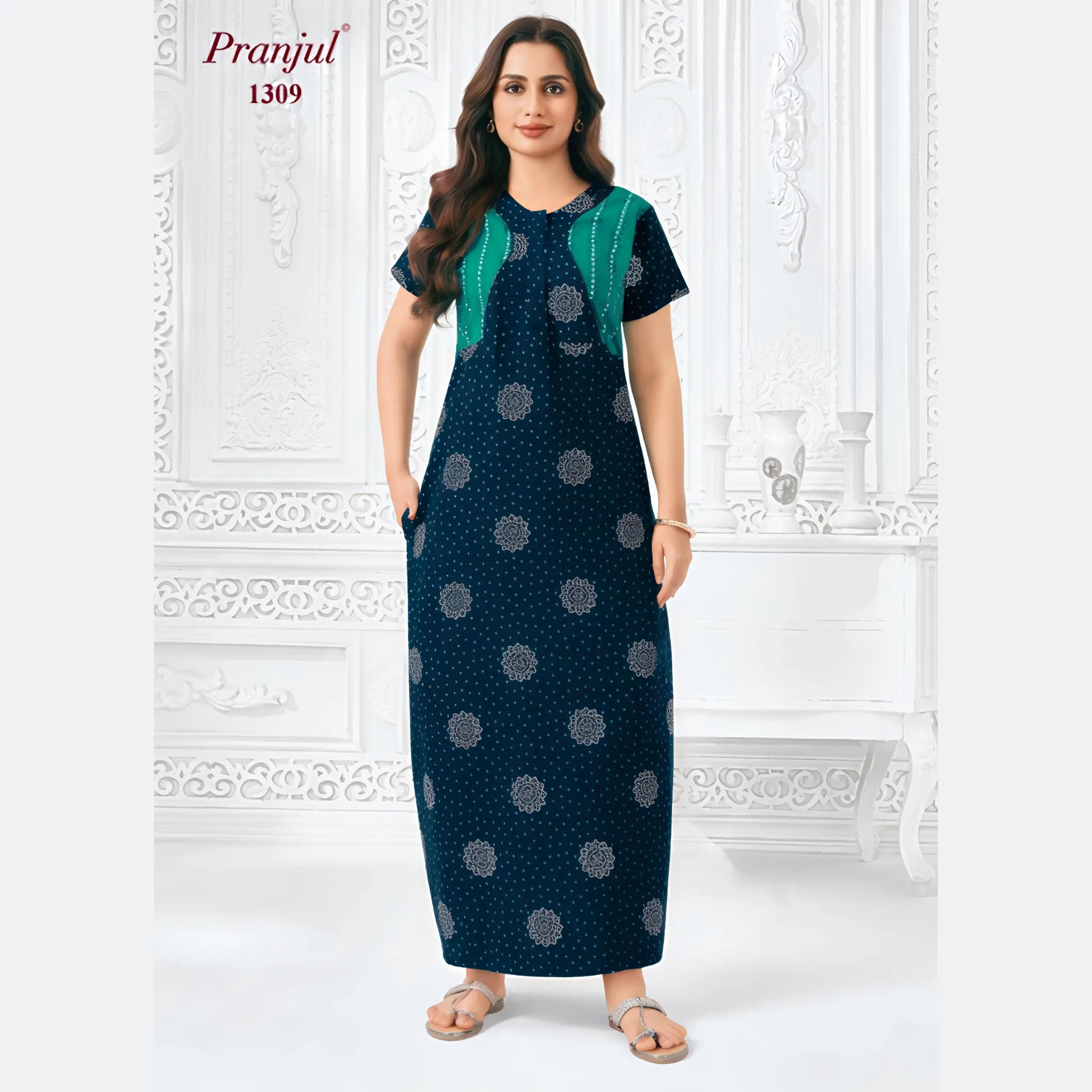 Pranjul Cotton Nighty 1309