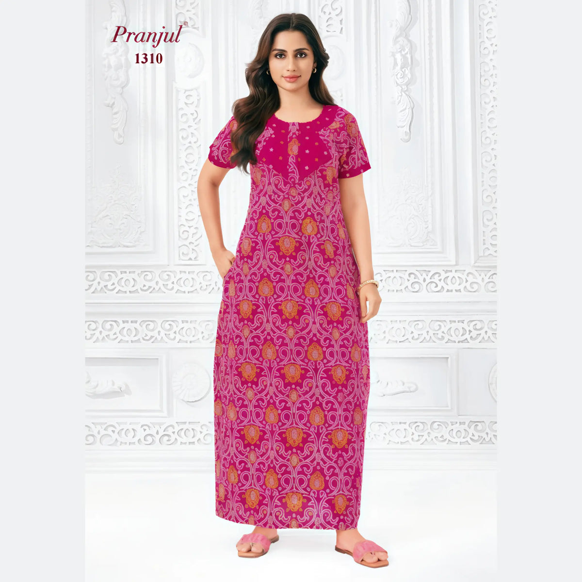 Pranjul Cotton Nighty 1310 Main image