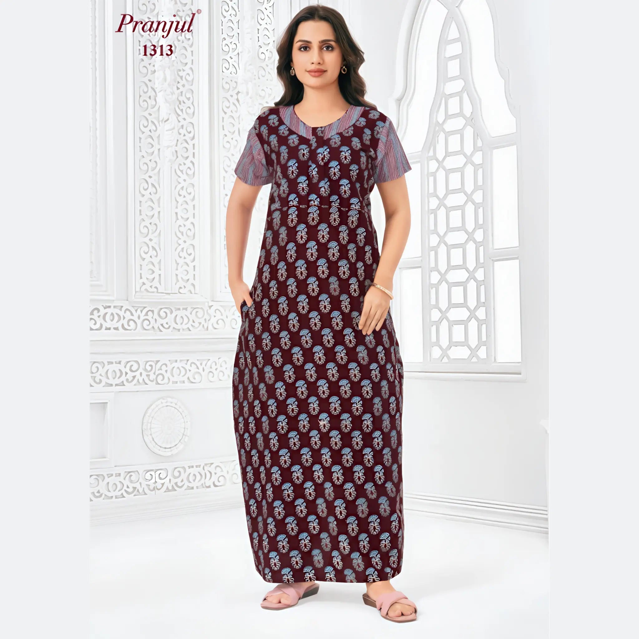 Pranjul Cotton Nighty 1313