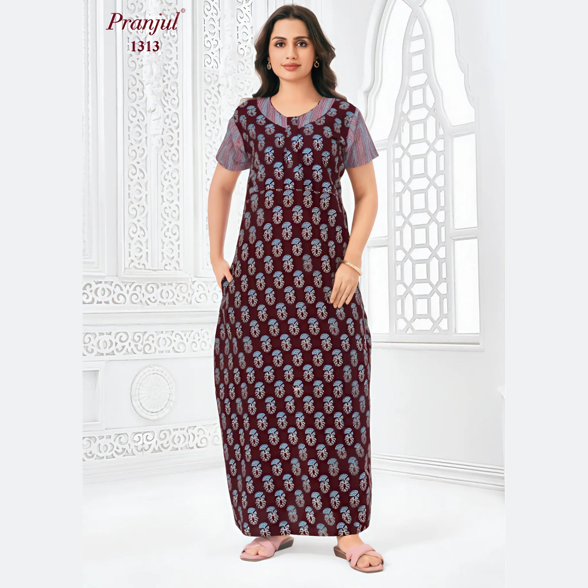 Pranjul Cotton Nighty 1313