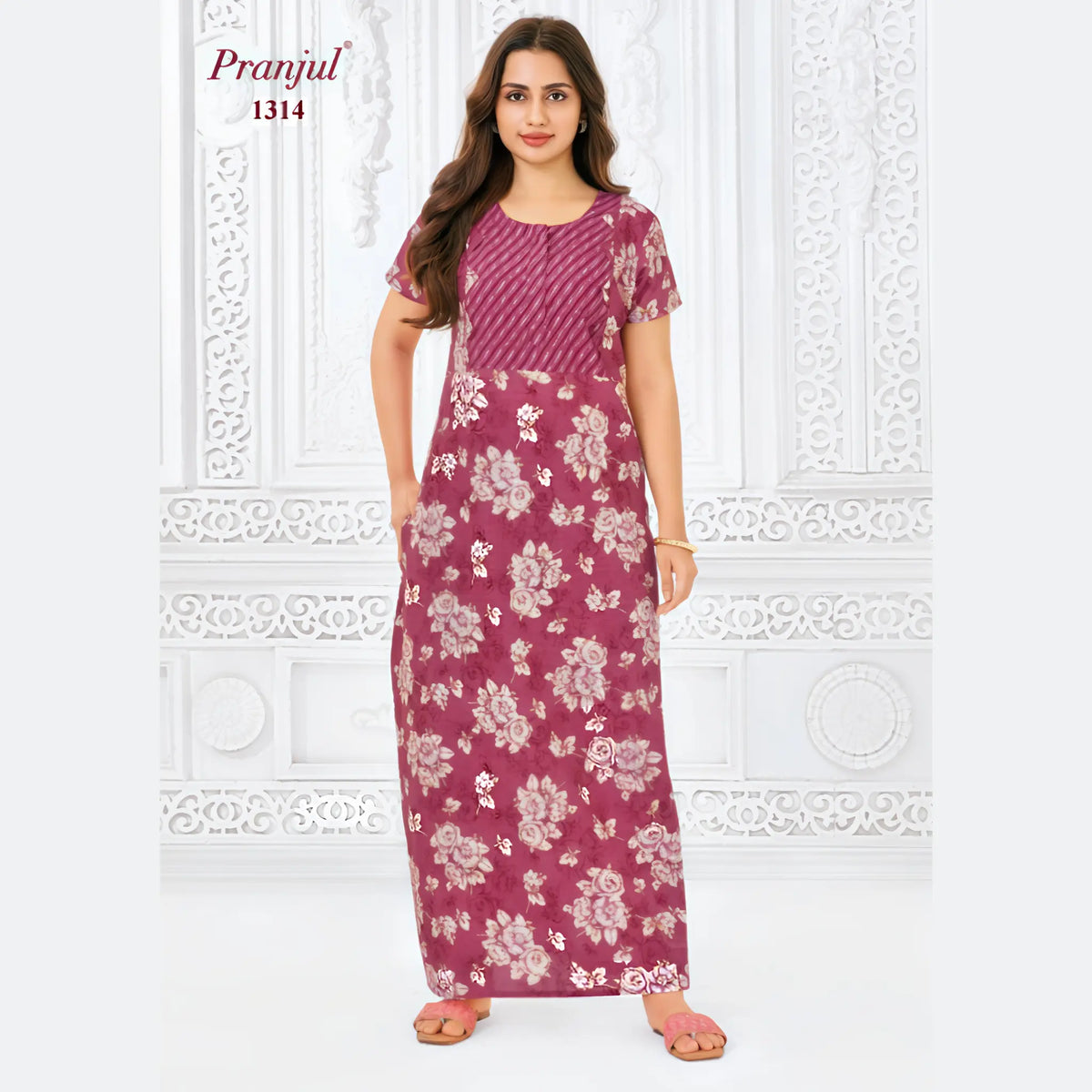 Pranjul Cotton Nighty 1314