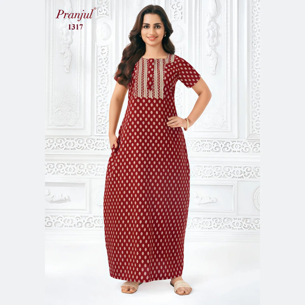 Pranjul Cotton Nighty 1317 Main image