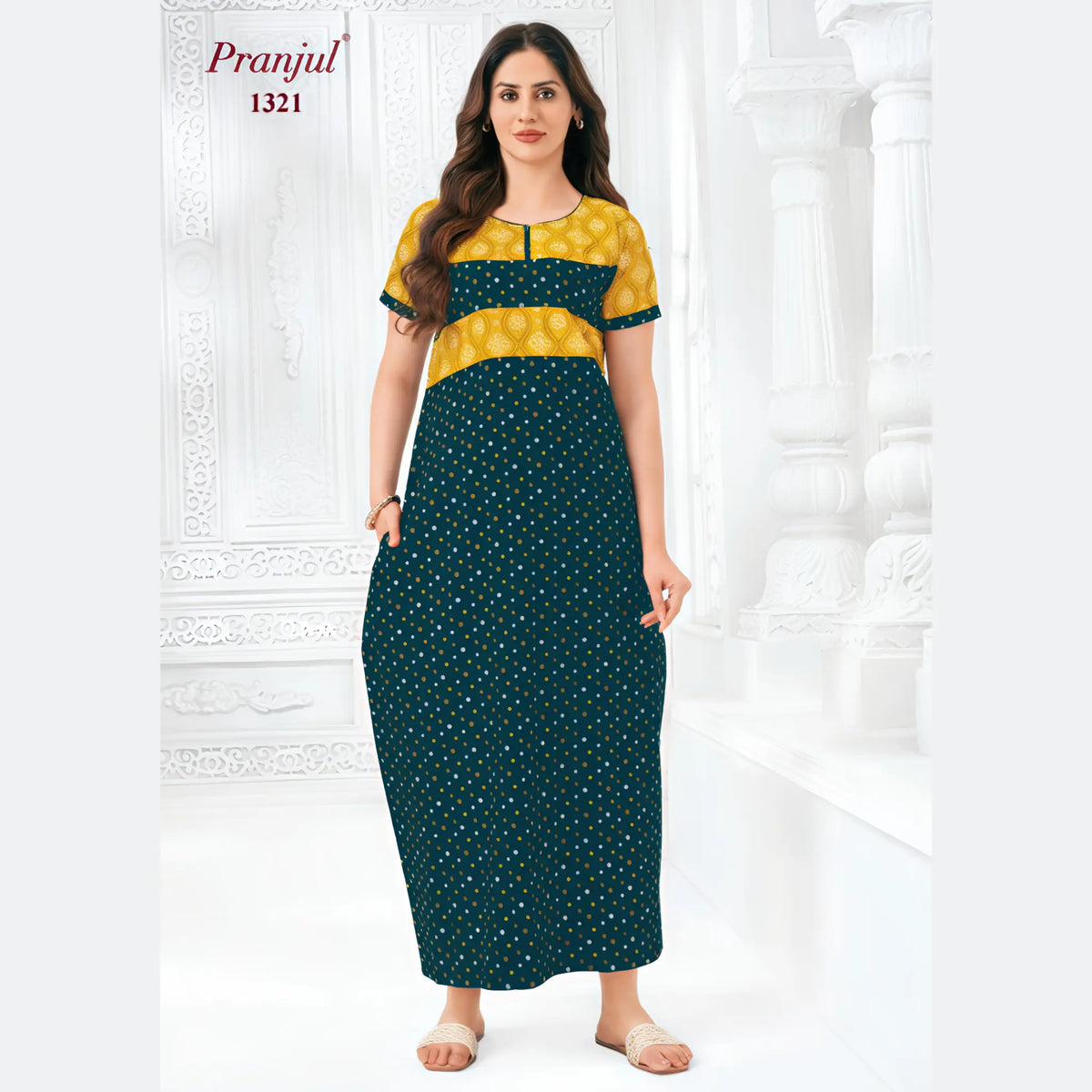 Pranjul Cotton Nighty 1321 Main image
