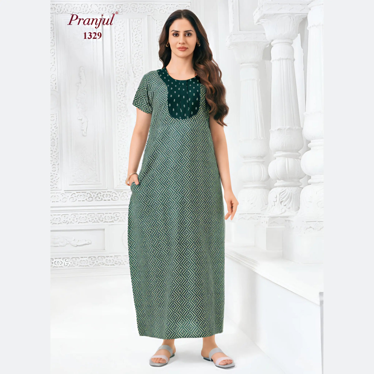 Pranjul Cotton Nighty 1329 Main image