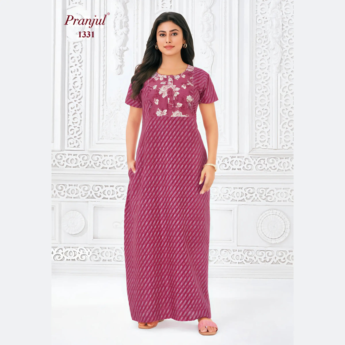 Pranjul Cotton Nighty 1331 Main image