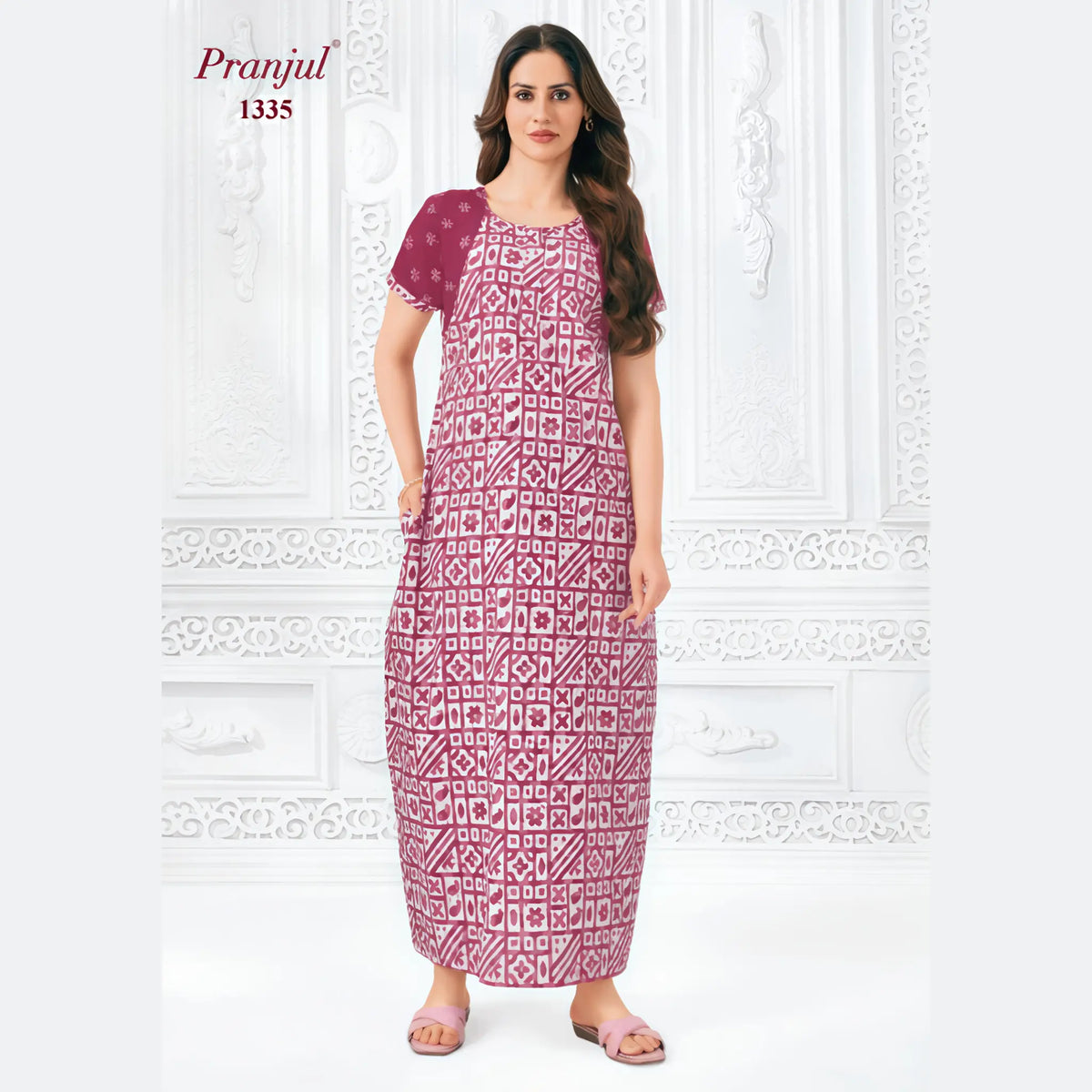 Pranjul Cotton Nighty 1335 Main image