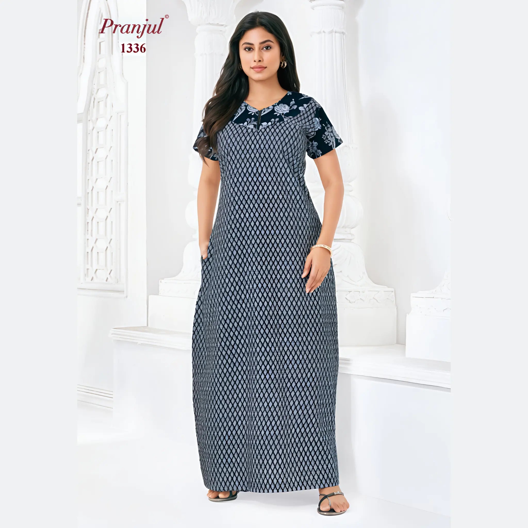 Pranjul Cotton Nighty 1336