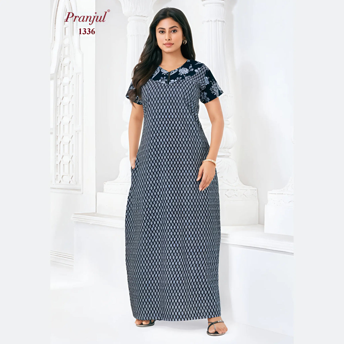 Pranjul Cotton Nighty 1336