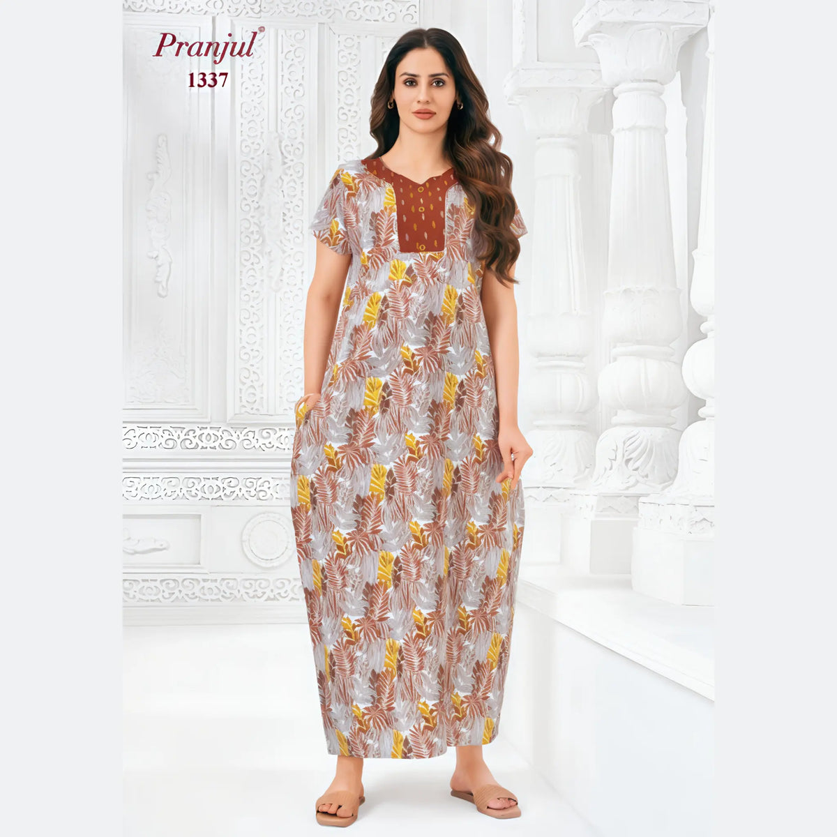 Pranjul Cotton Nighty 1337 Main image
