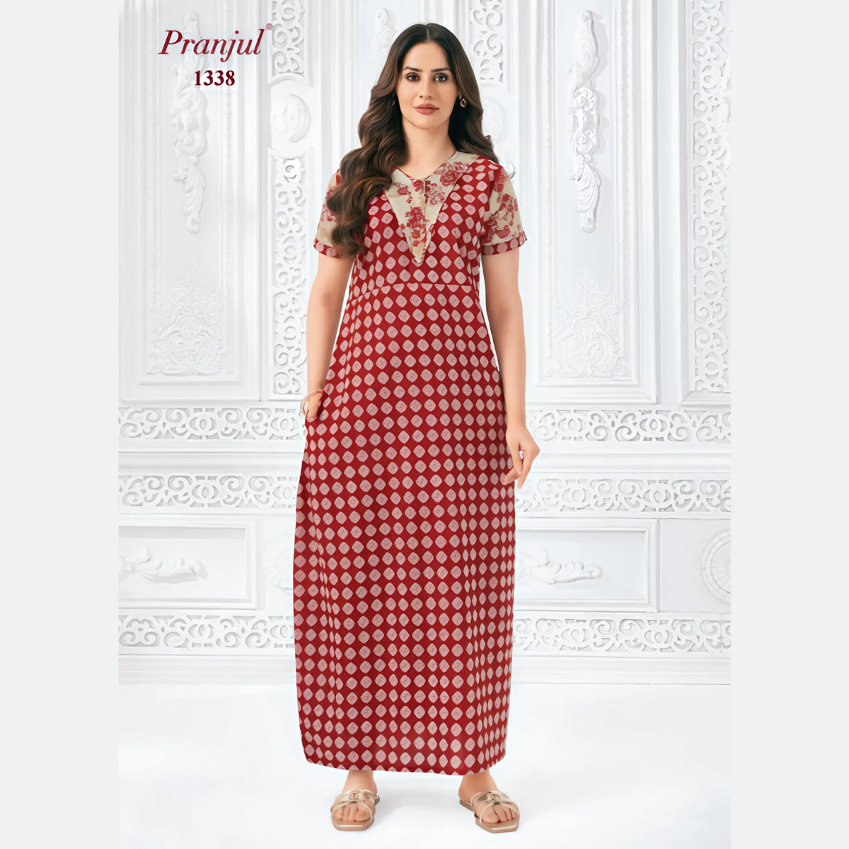 Pranjul Cotton Nighty 1338 Main image