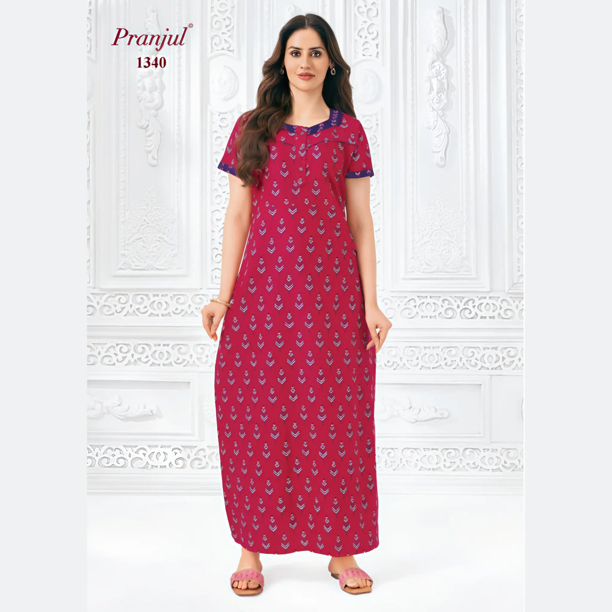Pranjul Cotton Nighty 1340