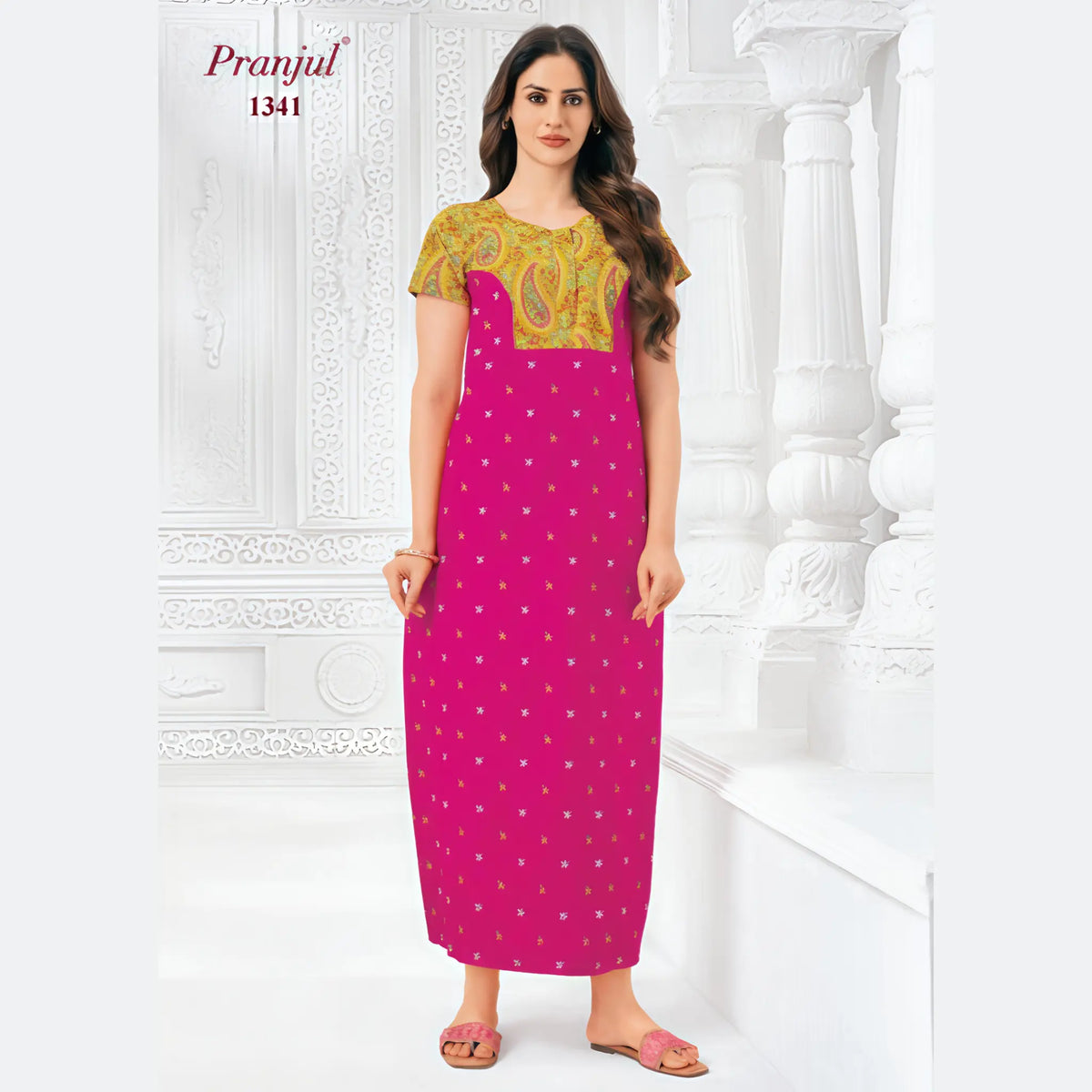 Pranjul Cotton Nighty 1341 Main image