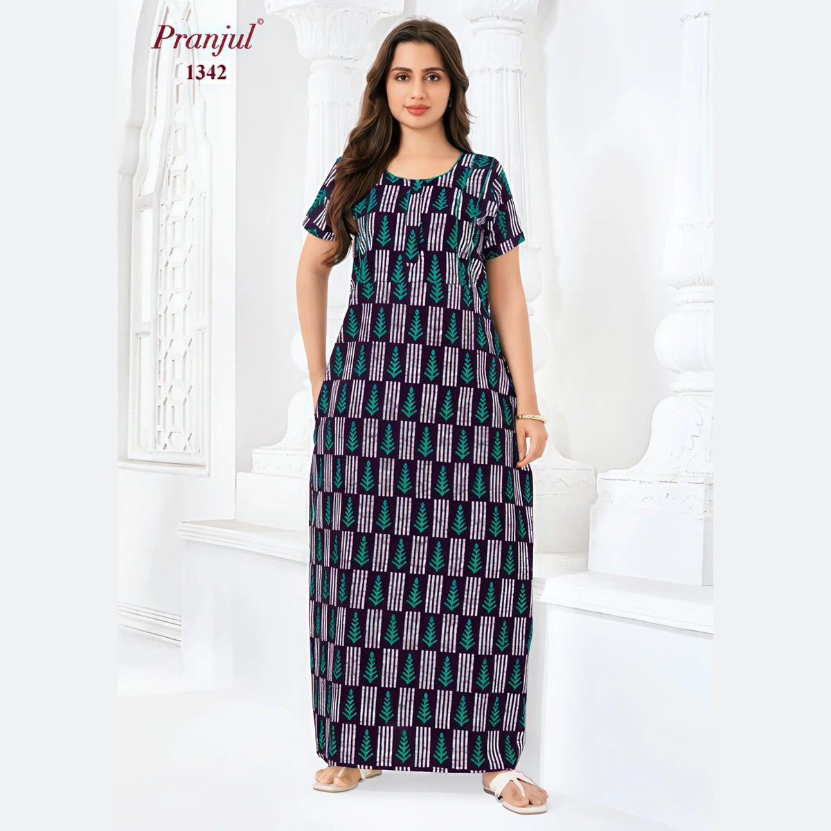 Pranjul Cotton Nighty 1342 Main image