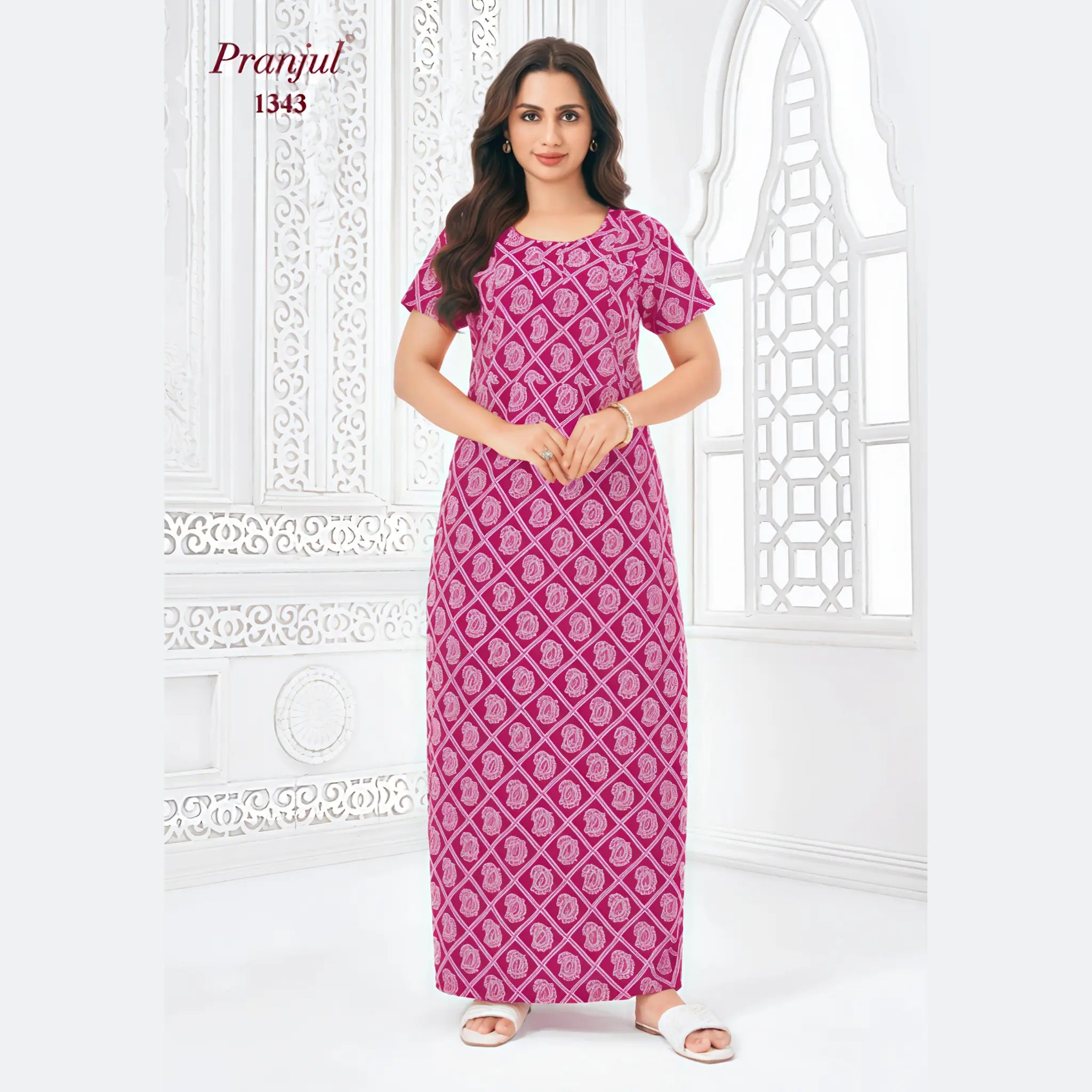 Pranjul Cotton Nighty 1343
