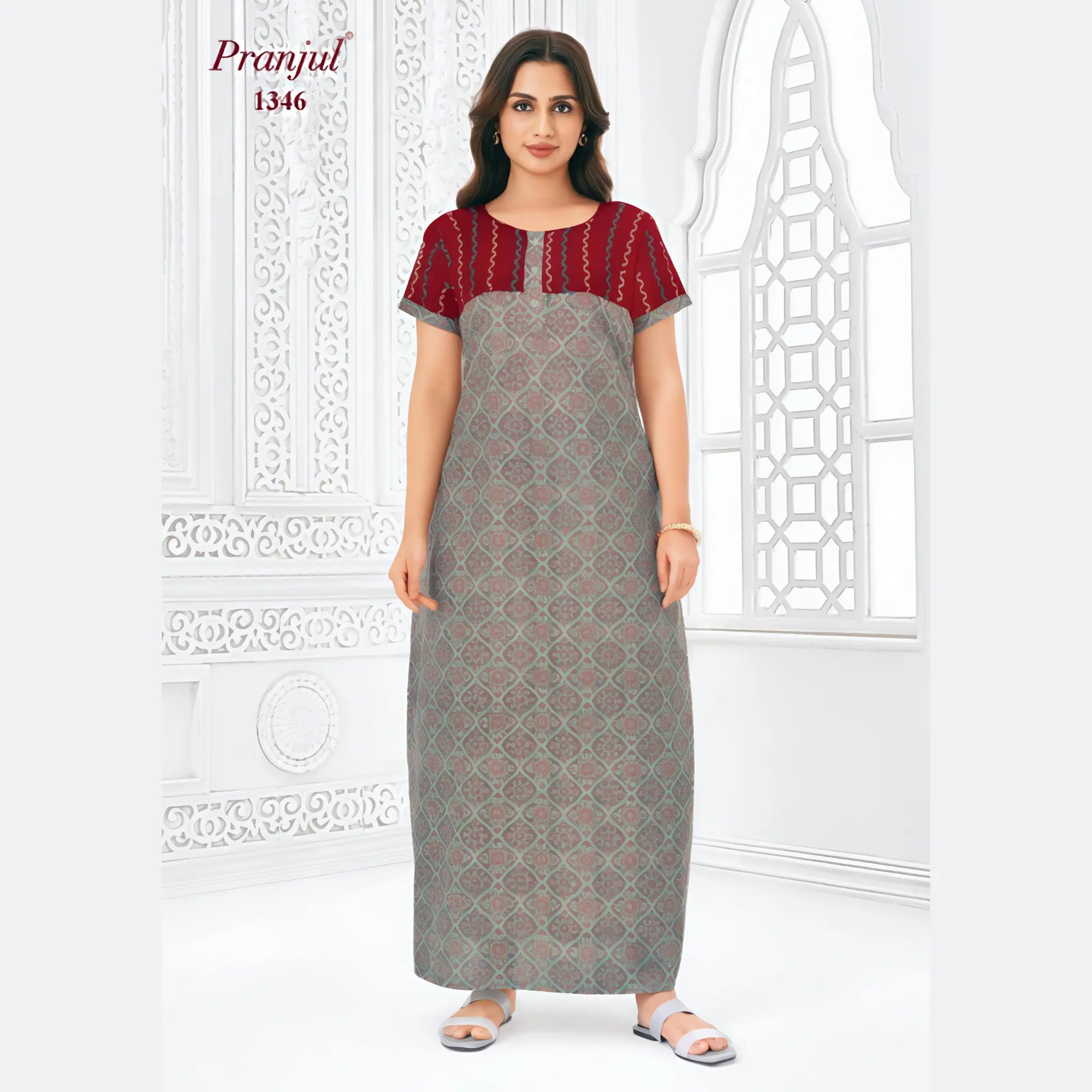 Pranjul Cotton Nighty 1346