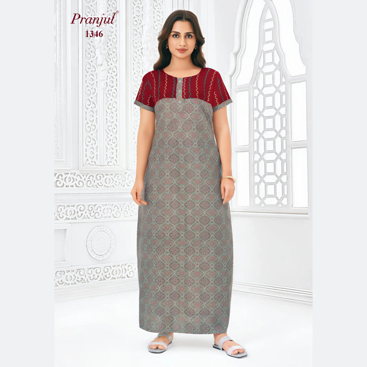 Pranjul Cotton Nighty 1346 Main image
