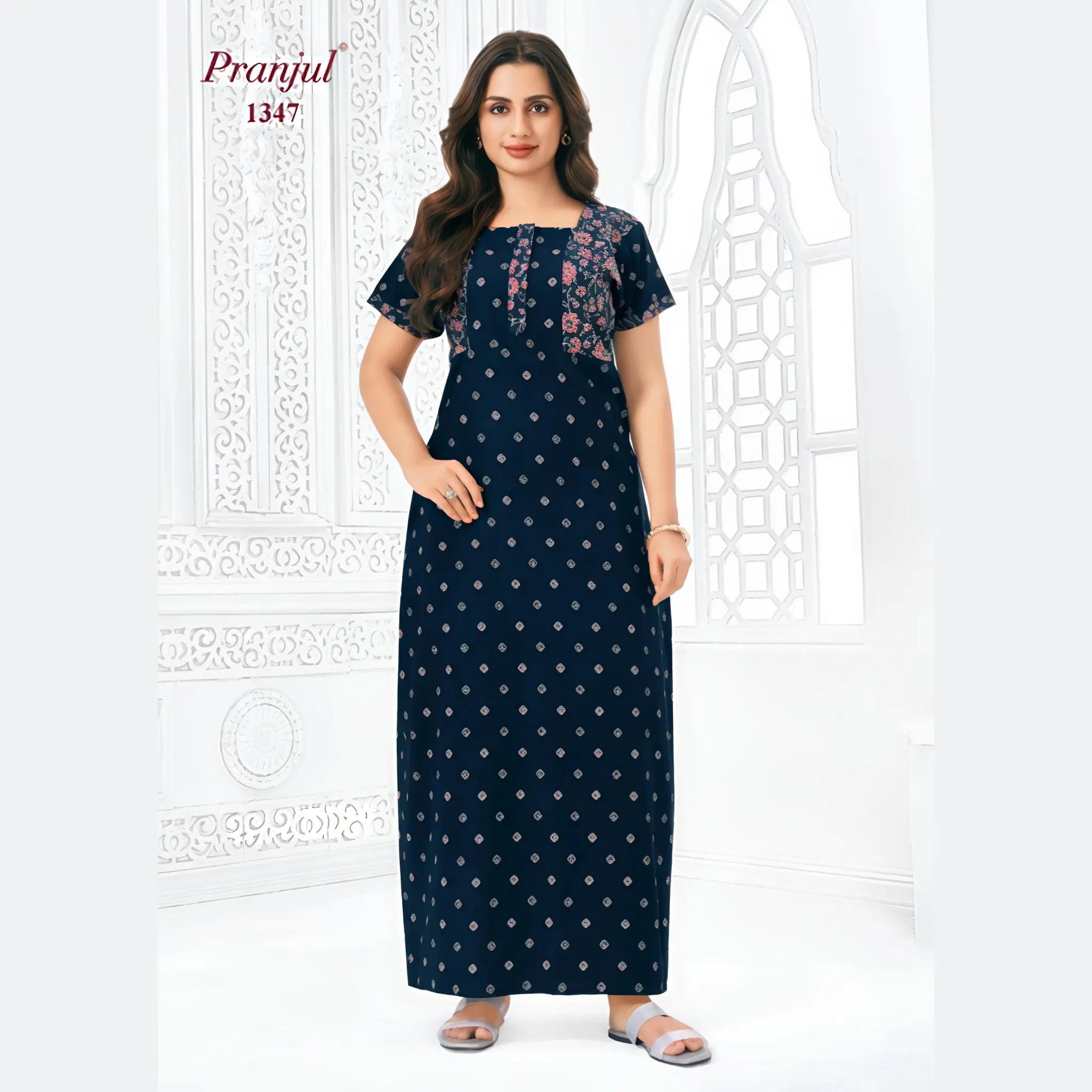 Pranjul Cotton Nighty 1347